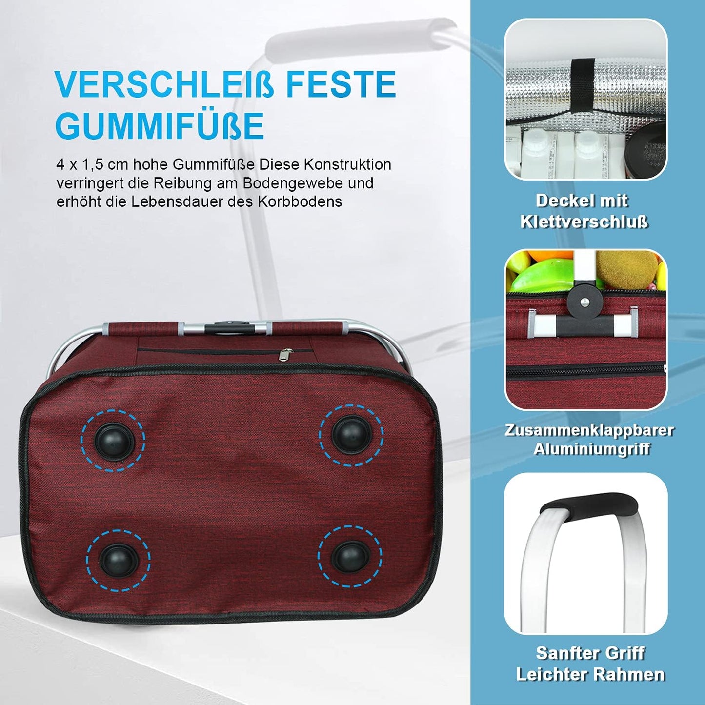 Kühltasche, Wine Red