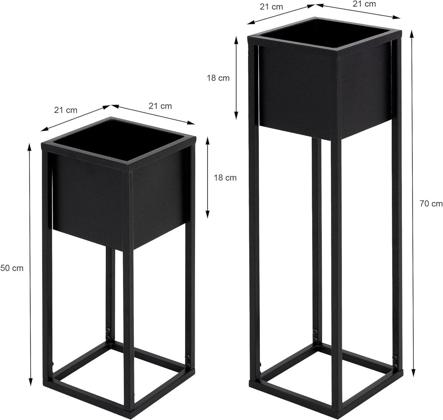Blumenständer Set, 2er Set; Modell 1