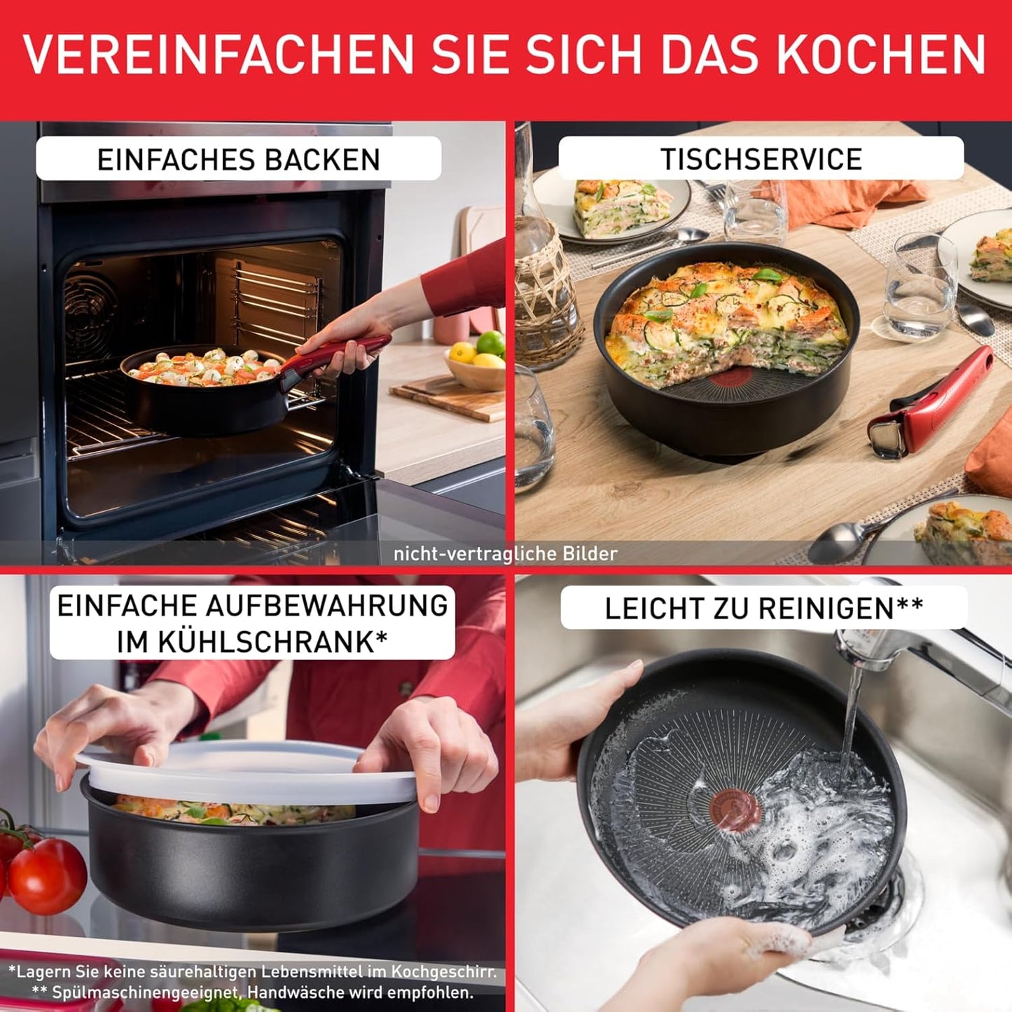 Ingenio Easy On Pfannenset, 4-tlg. Pfannen-Set