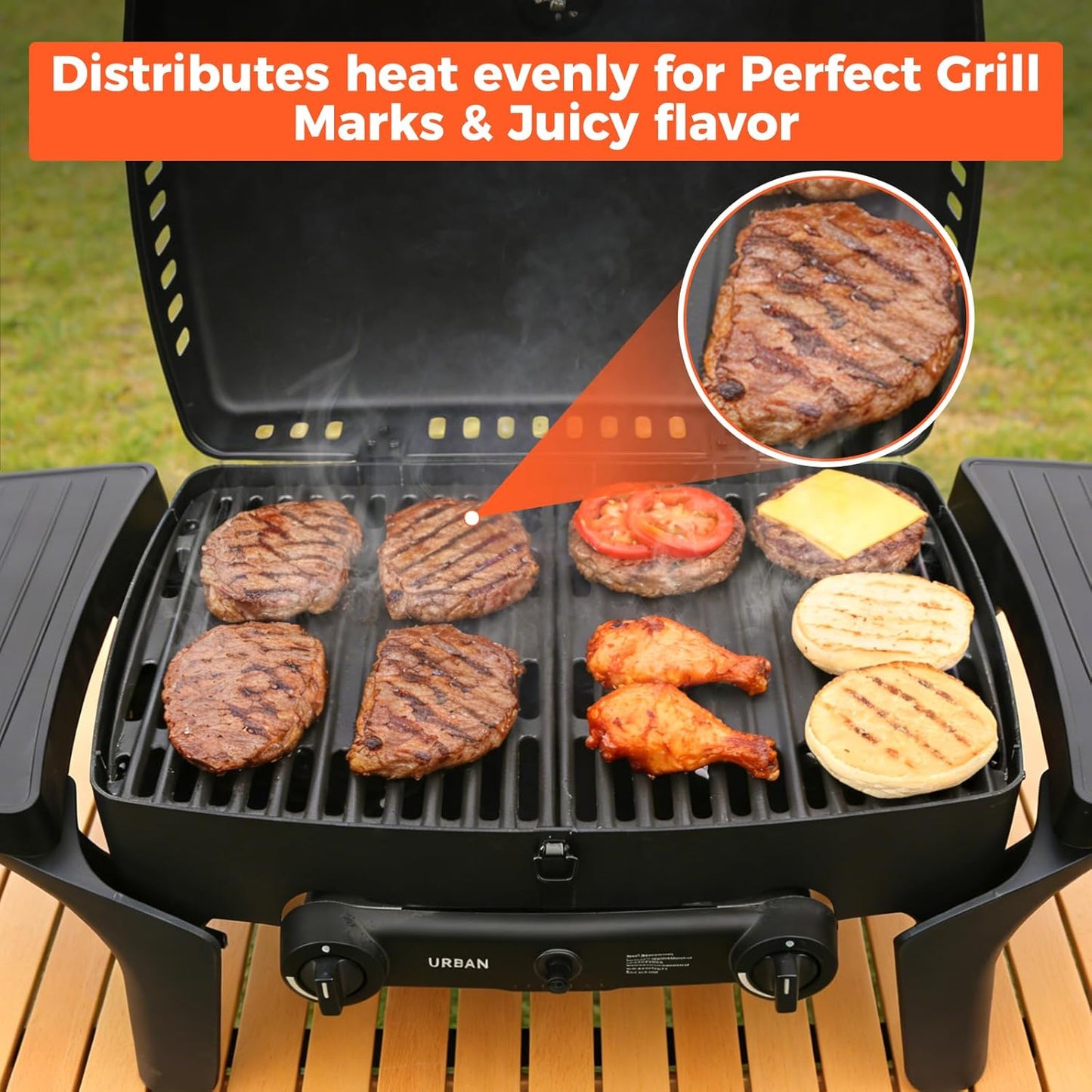 Gusseisen Grillrost Set, 7648