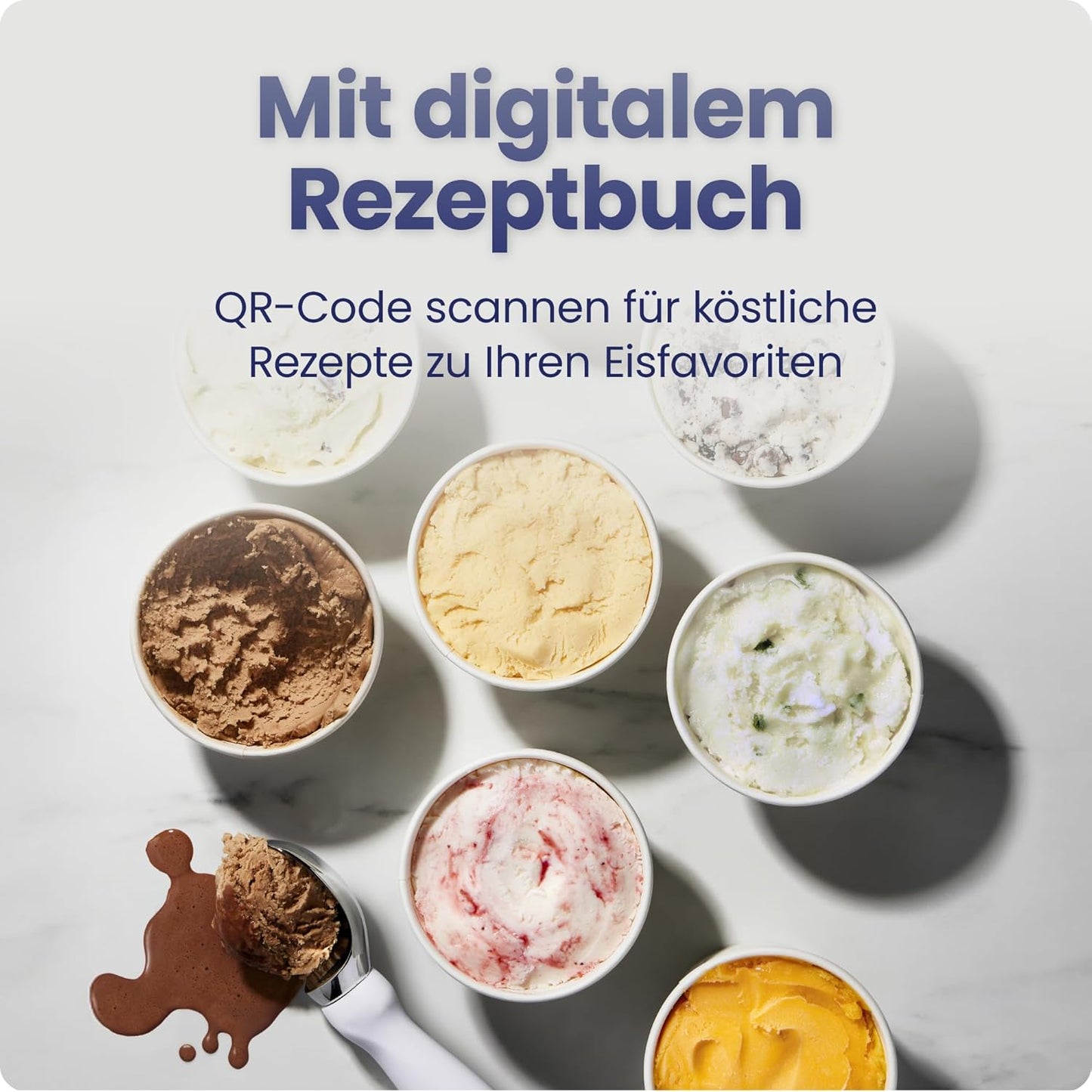 Eismaschine mit Kompressor, Schwarz
