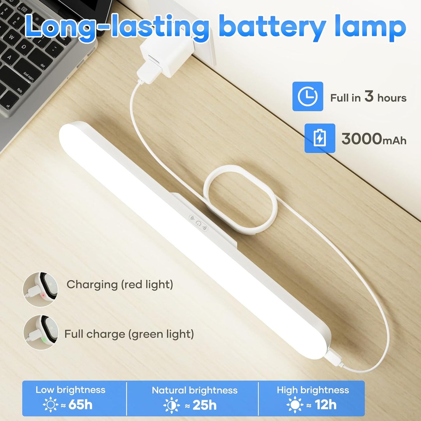 LED Unterbauleuchte mit Akku, dimmbar, abnehmbar