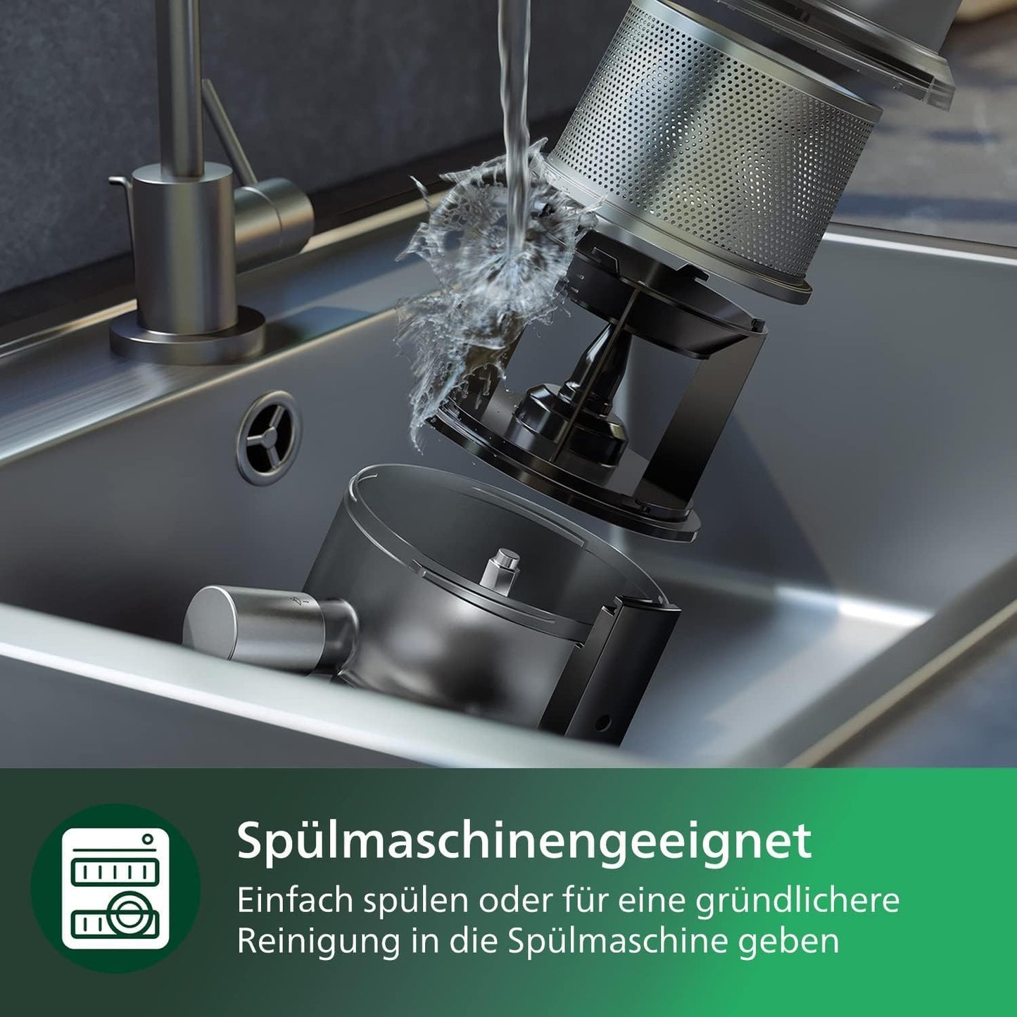 Hochleistungsmixer HR3770/10 mit Entsaftermodul, 8 Programme