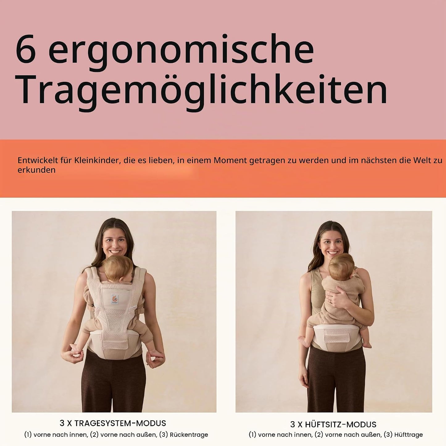 Alta Hüftsitz Babytrage, Alta Hip Seat Perlgrau