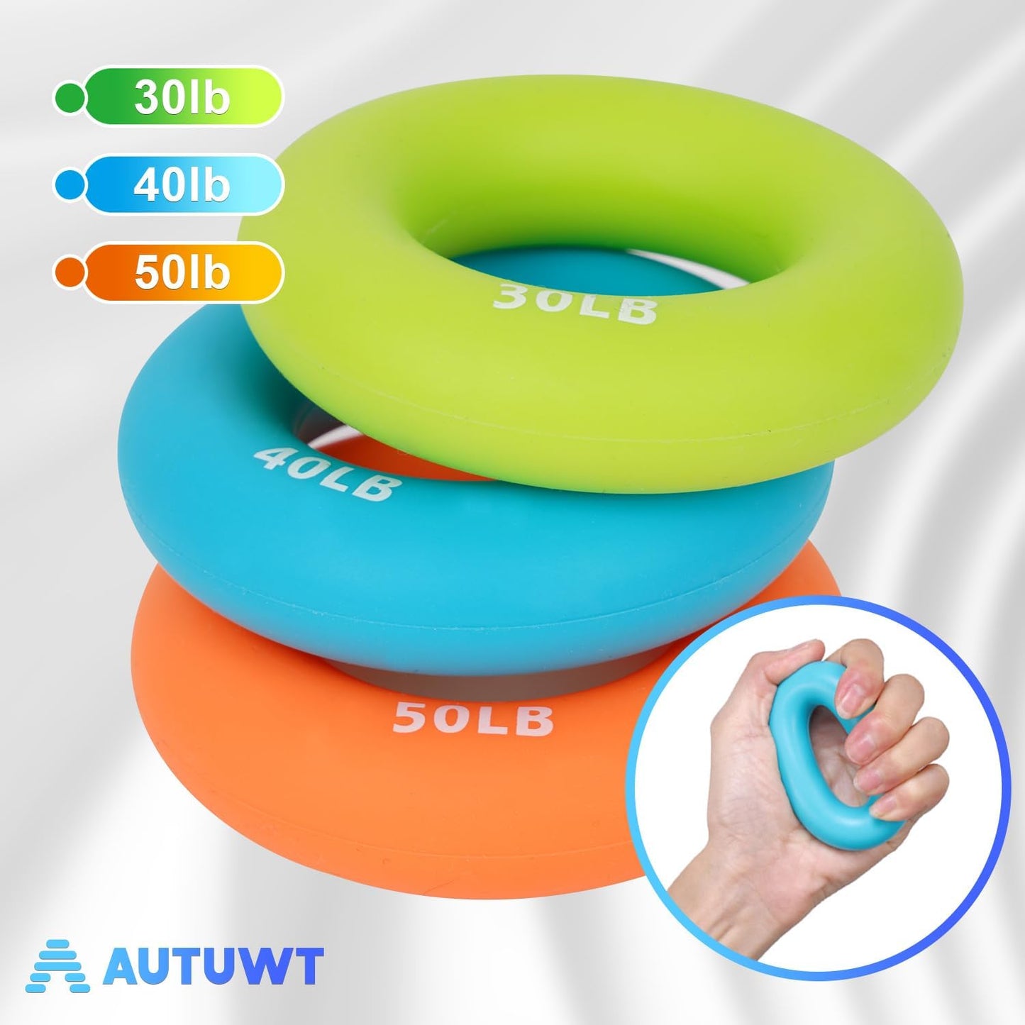 Fingertrainer-Set für Hand- und Unterarmkräftigung