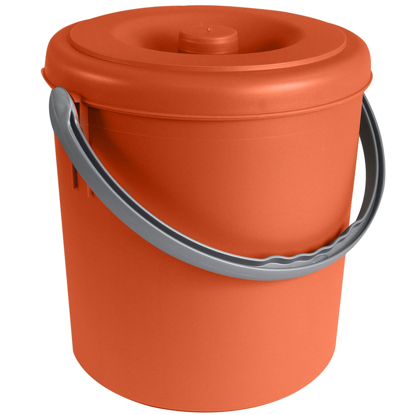 Mülleimer mit verschliessbarem Deckel (20L), Orange 20 Liter