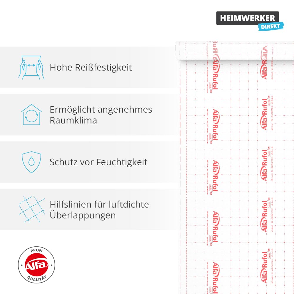 Dampfbremse/Dampfsperre 1,5 x 50 m, 1