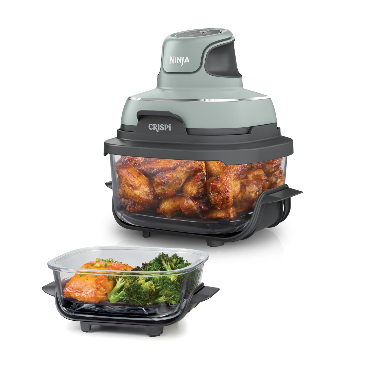 Crispi 4-in-1 Heissluftfritteuse FN101EUSG, Sage