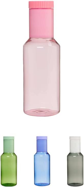 Glaskaraffe mit Deckel, spülmaschinenfest, Rosa