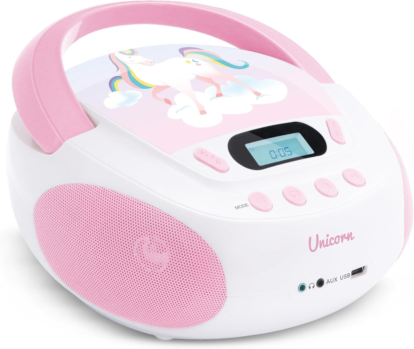 Unicorn CD-Player für Kinder, Rosa
