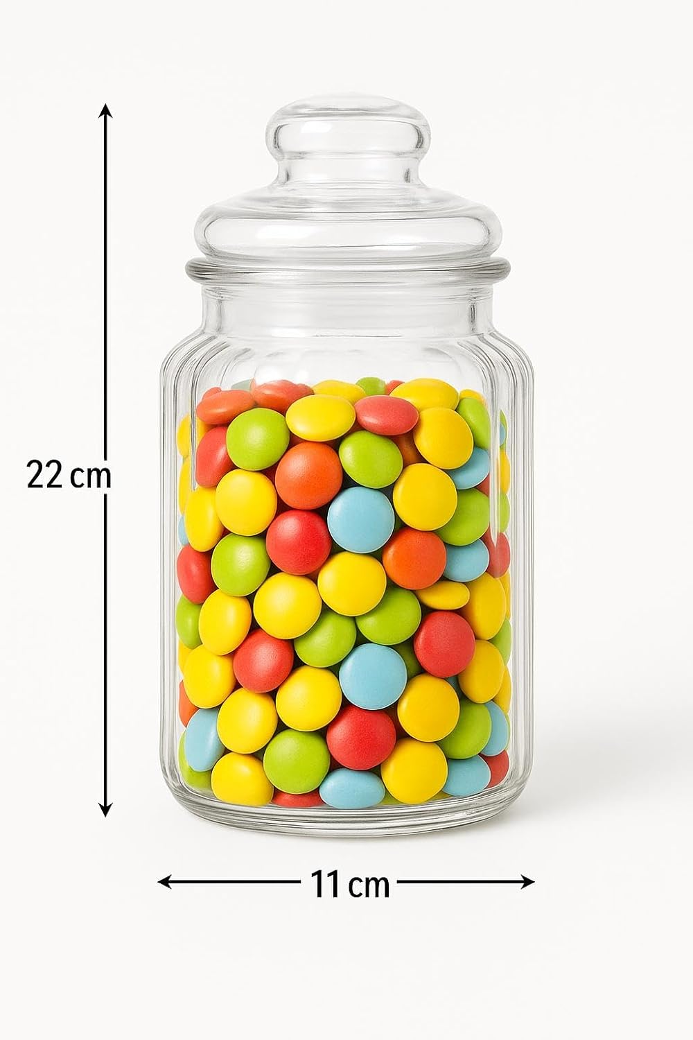 6er-Set Bonbongläser, 6x Bonbonglas 1200ml