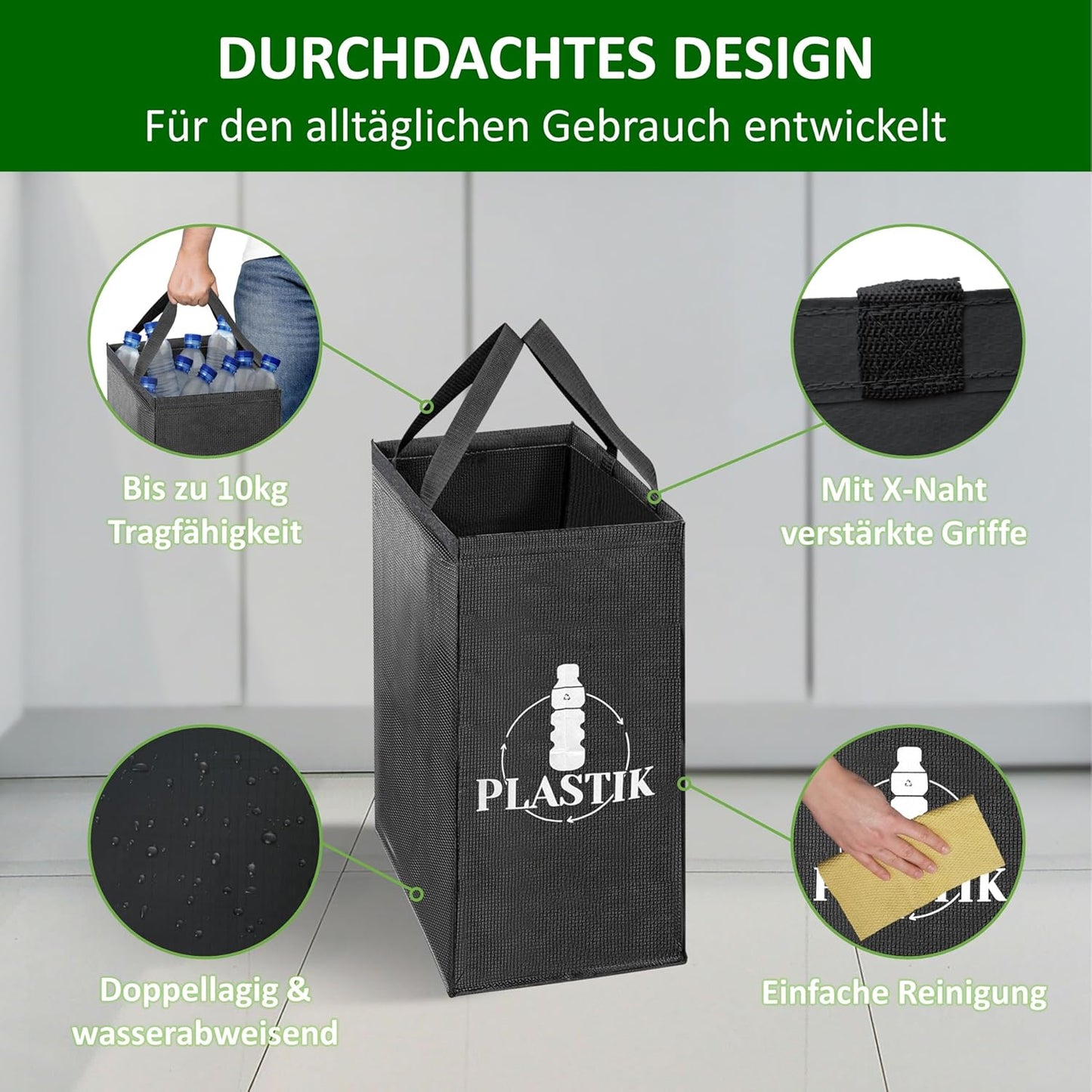 Mülltrennsystem, Schwarz