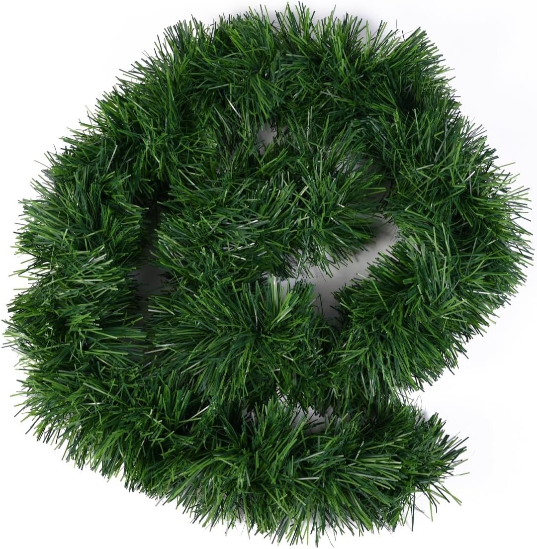 3-teiliges Weihnachtsgirlande Set, 3x grün