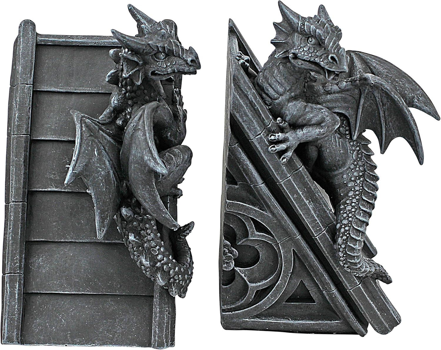 Buchstützen-Set gotischer Schlossdrache, Einzelbett