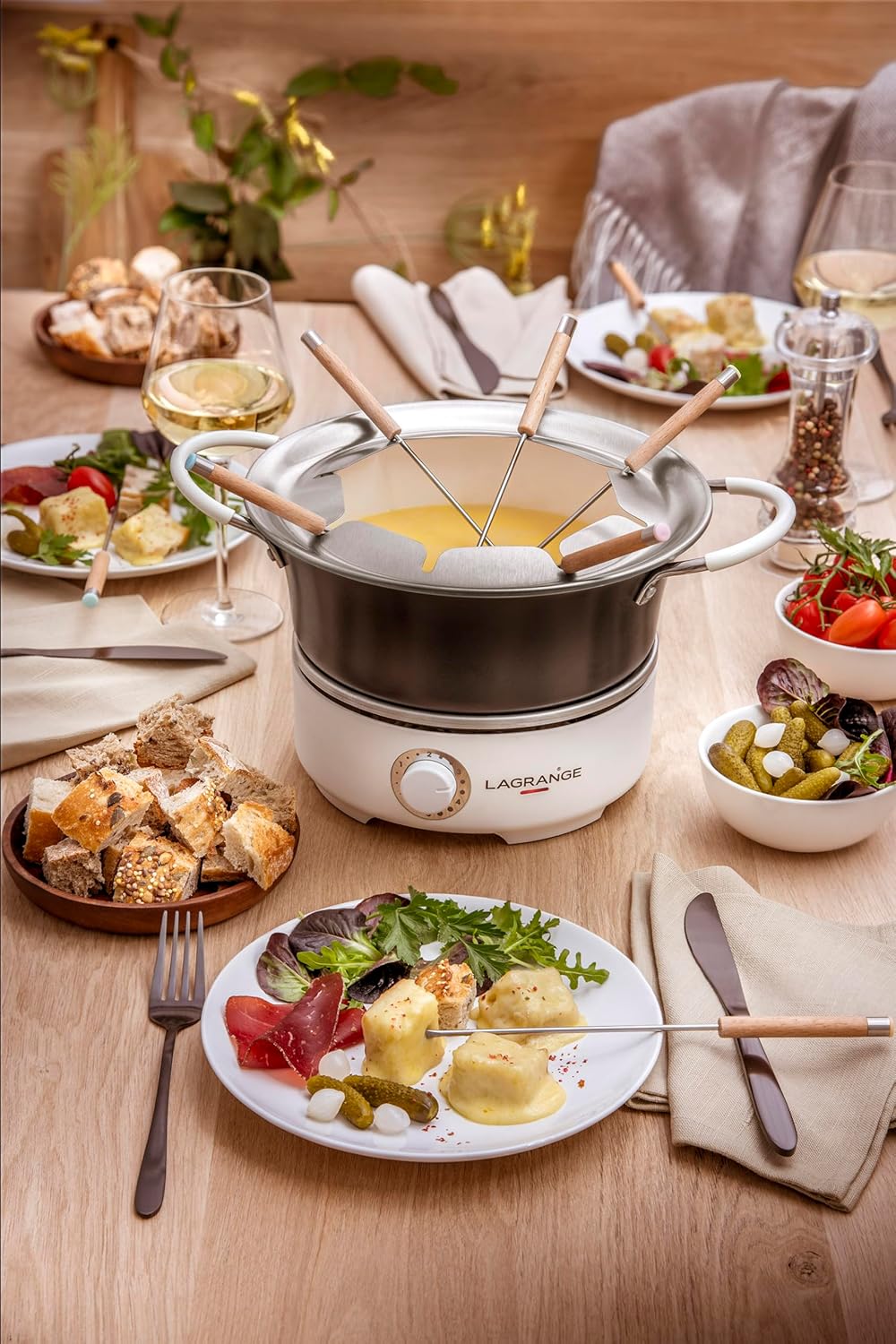 Prestige Fondue-Set für 8 Personen, Taille unique Carbon
