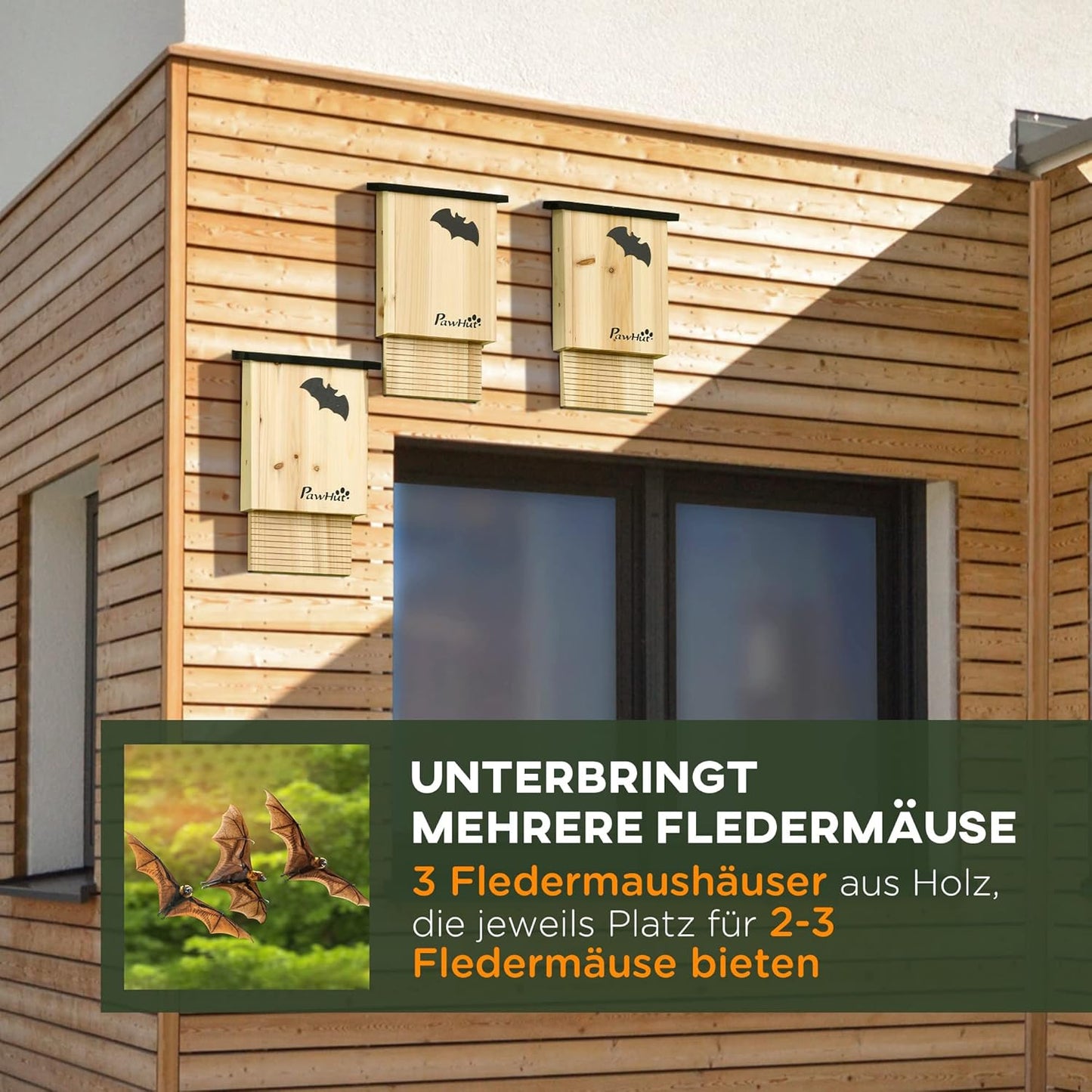 Fledermauskasten Tannenholz Naturholz