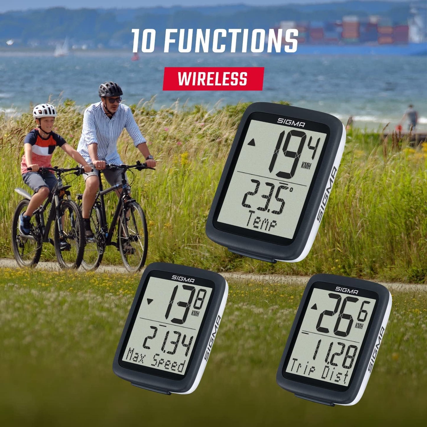 Fahrradcomputer BC 10.0 WL ATS, Einheitsgrösse, Single