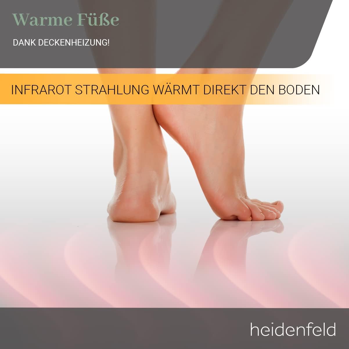 Deckenheizung HF-HP500, 800 Watt Warmweiss