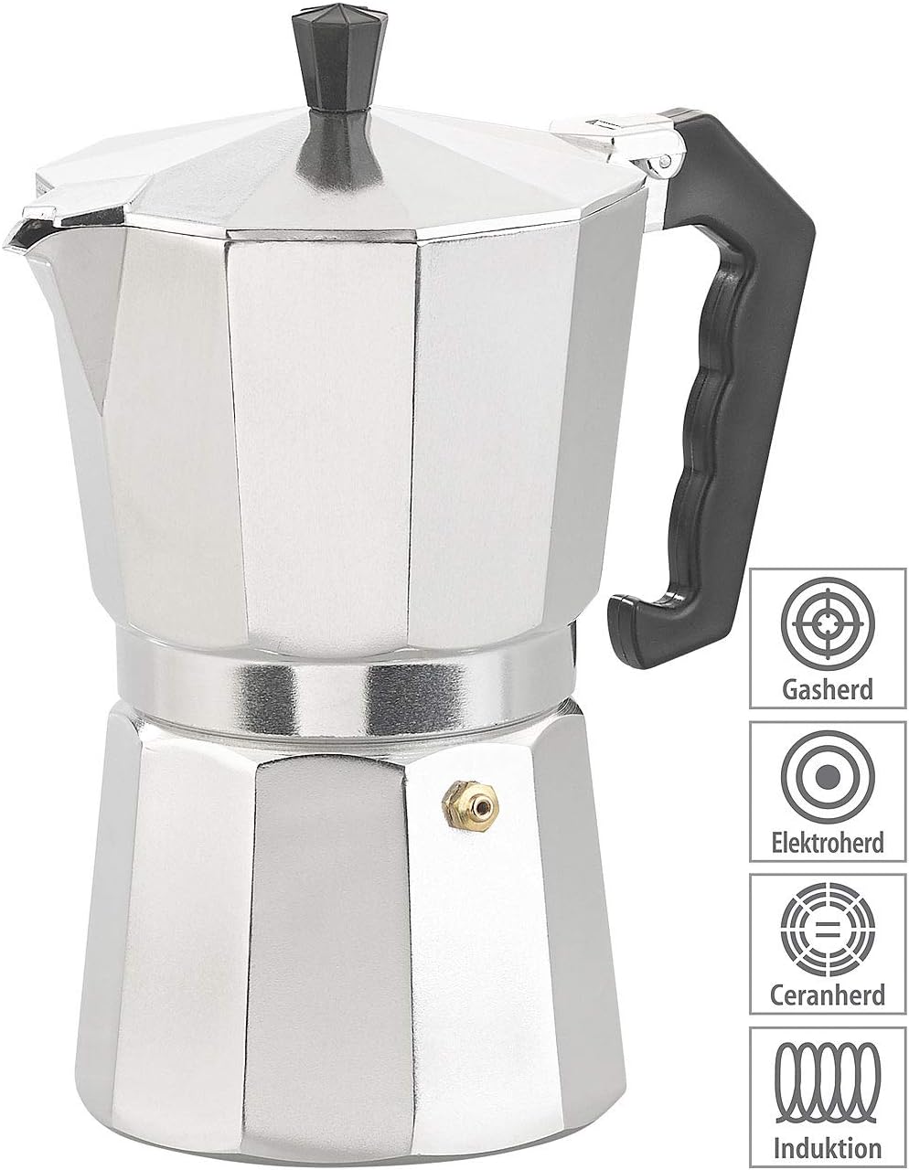 Espressokocher für 9 Tassen, 400 ml
