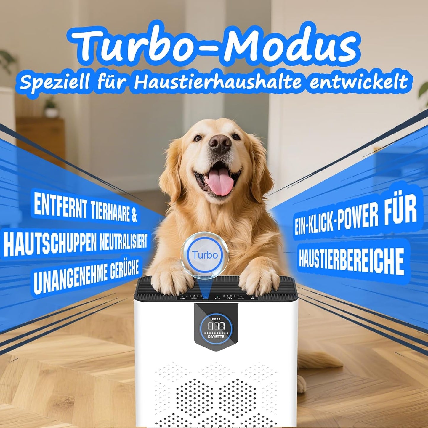 Luftreiniger für Allergiker, White 120㎡