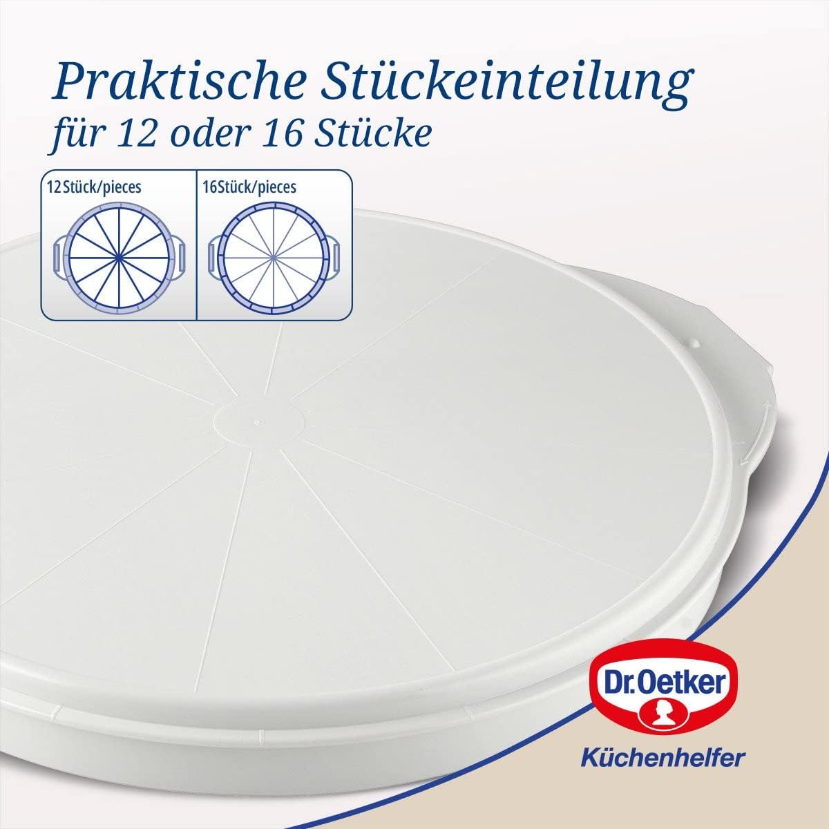 Kuchenbox mit Servierboden und Tragehenkel, Transportbox