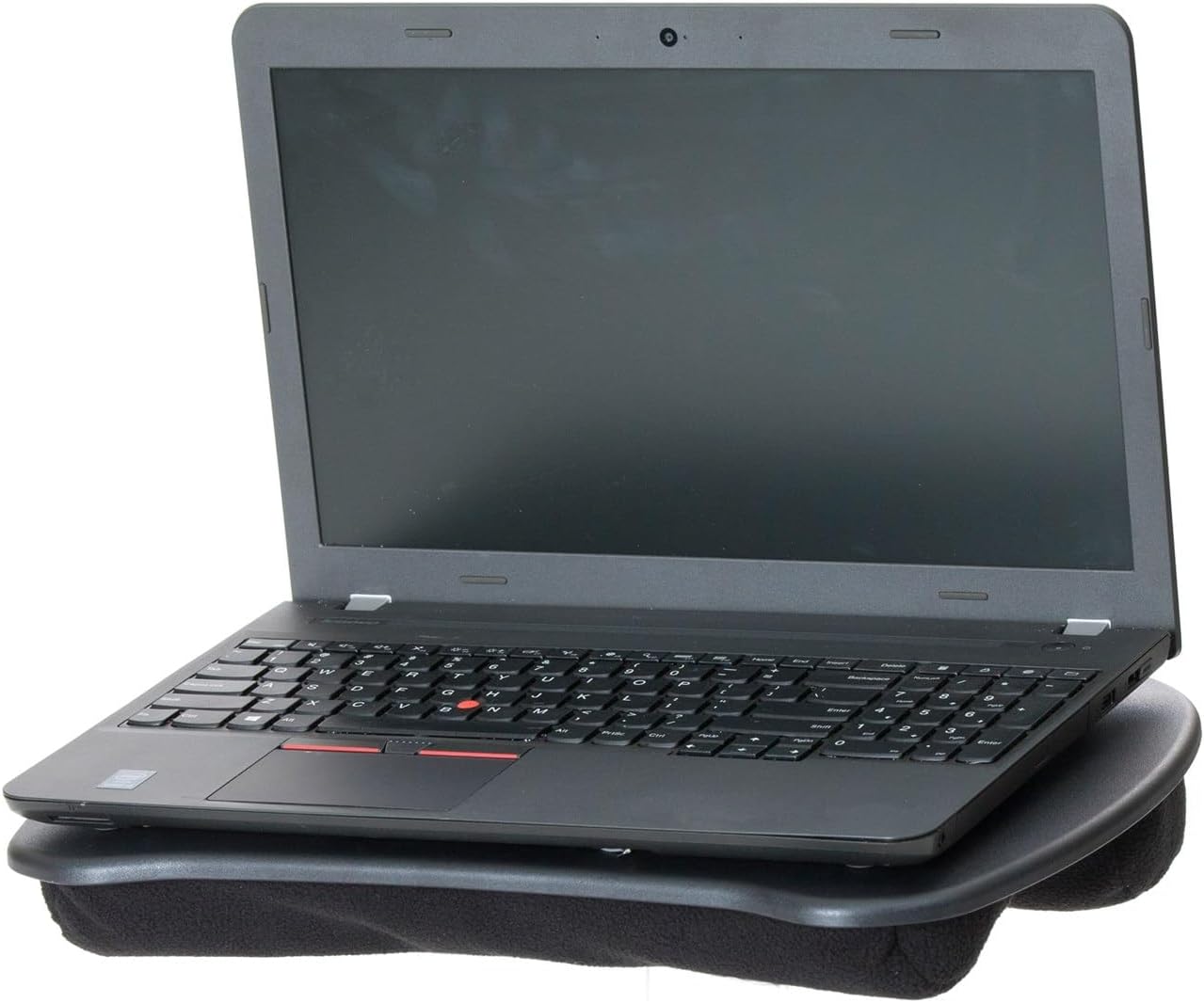 Tragbarer Laptop-Schreibtisch mit Kissen, Schwarz