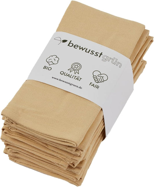 12er-Set Stoffservietten, Beige 12er Set