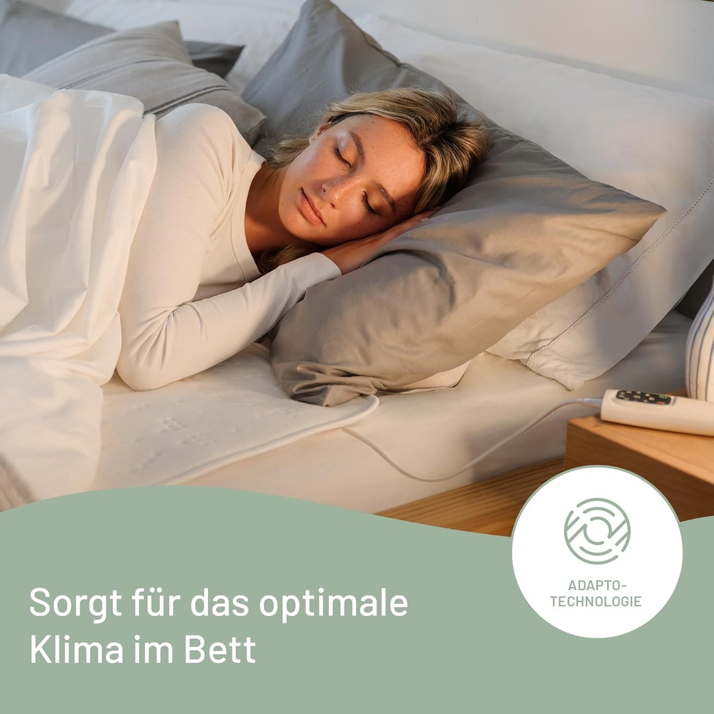 Wärmeunterbett mit Schnellheizung und 6 Temperaturstufen, 150x80 cm