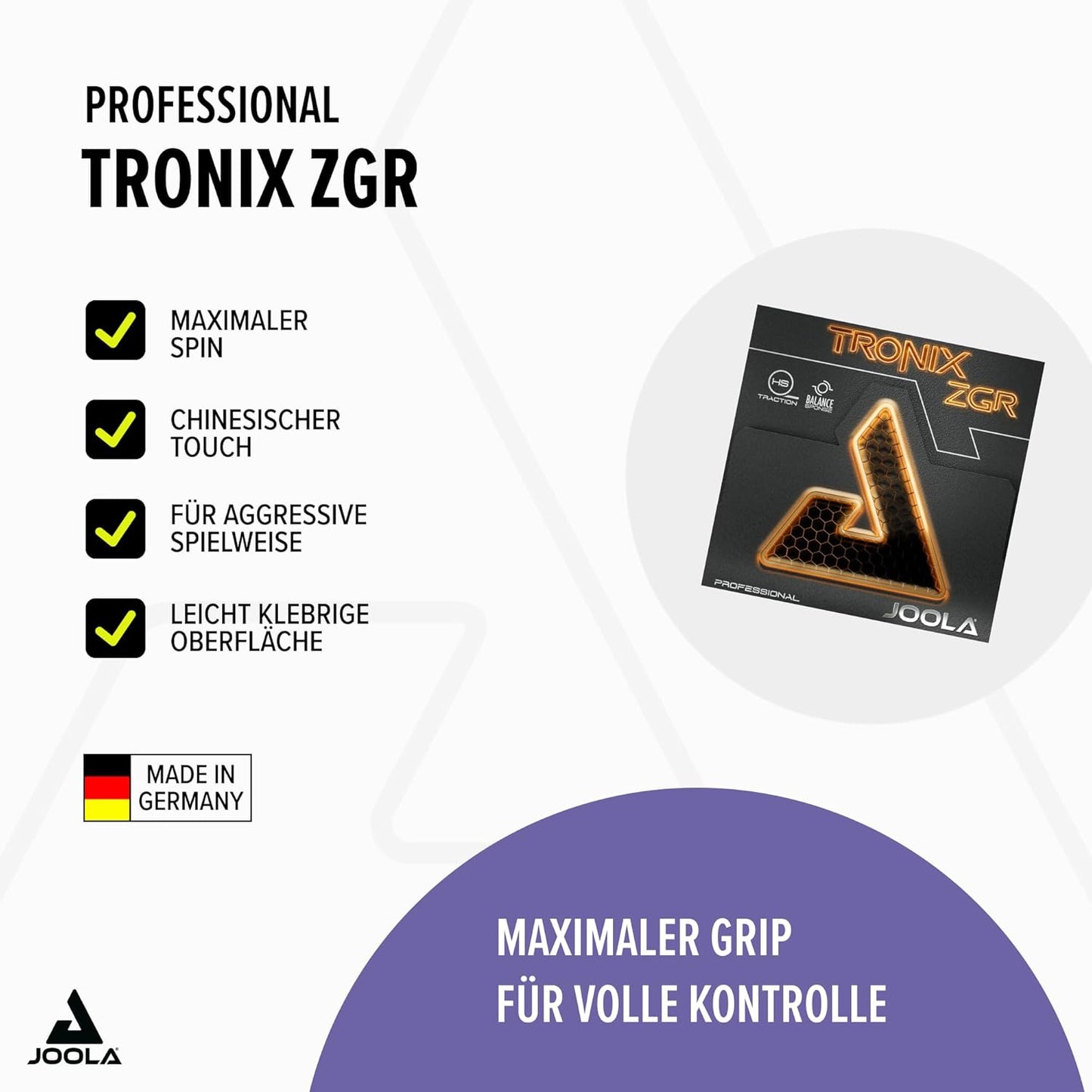 Belag Tronix ZGR, Schwarz 2,3 mm