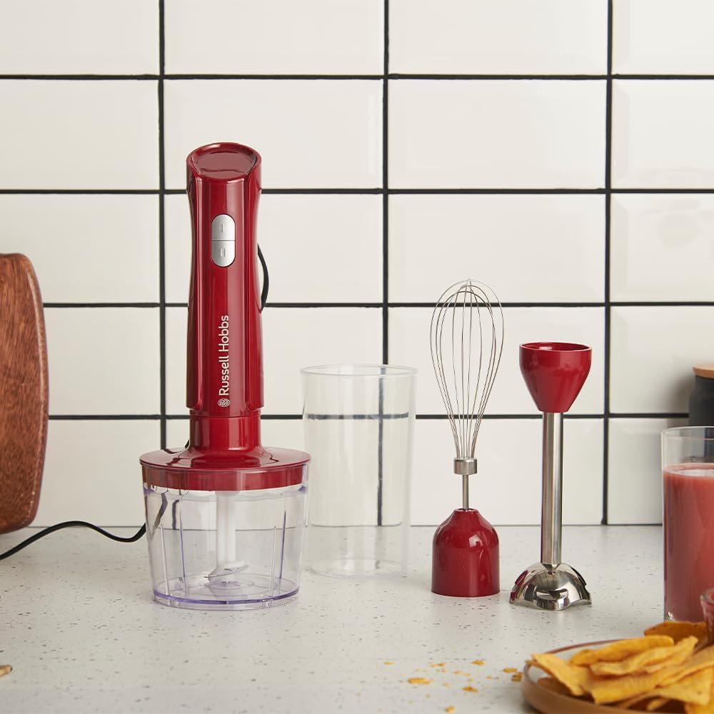 3-in-1 Stabmixer-Set 27142-56, Rot