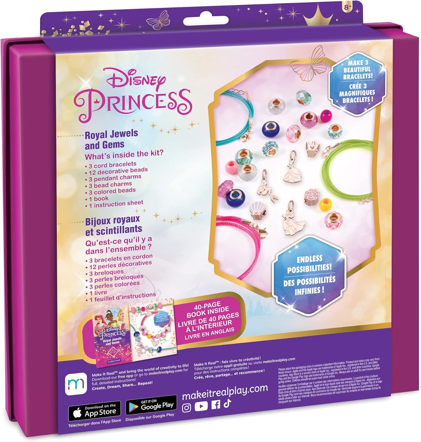 Disney Prinzessin Armband-Bastelset
