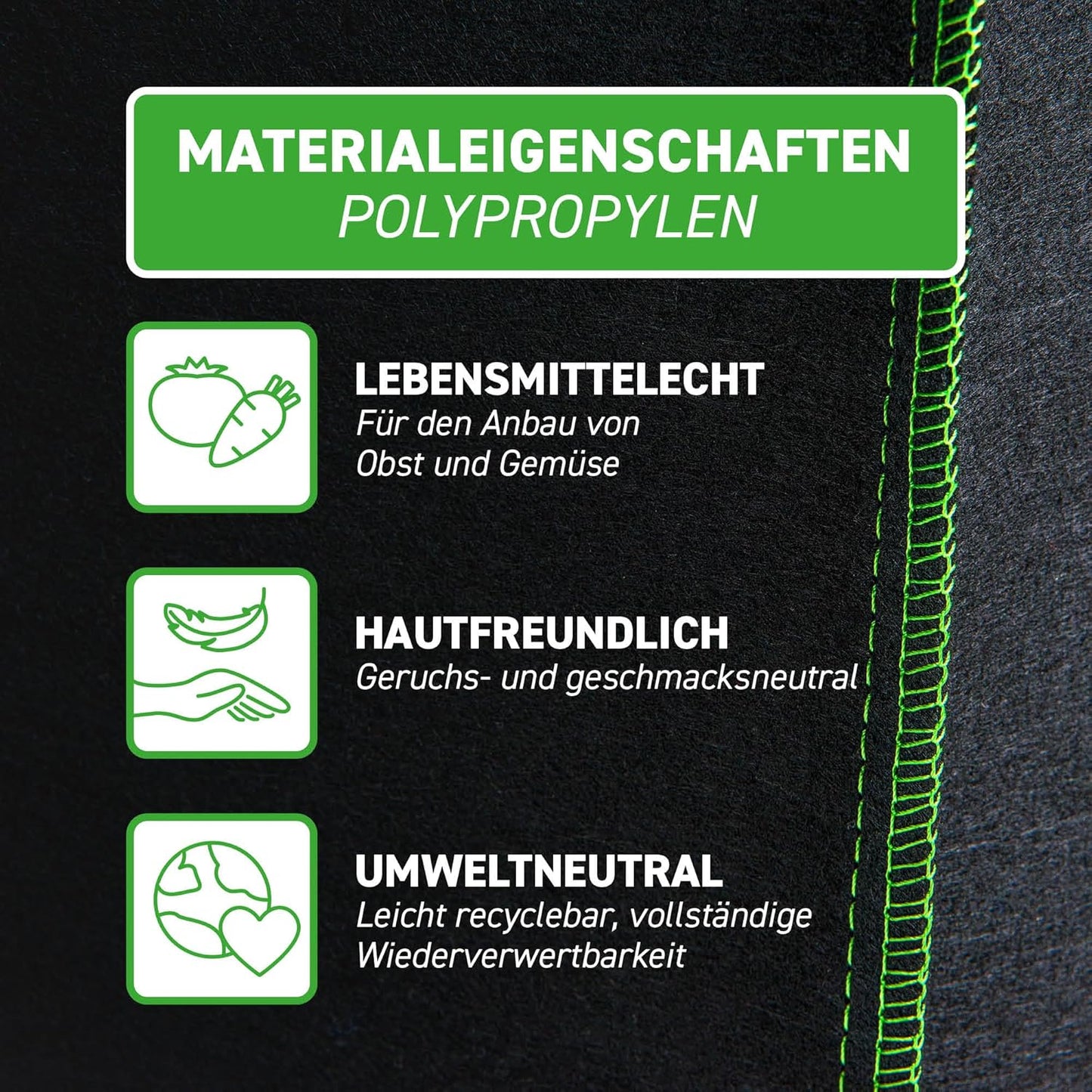 Pflanzsack, 4 Stück, 60 Liter