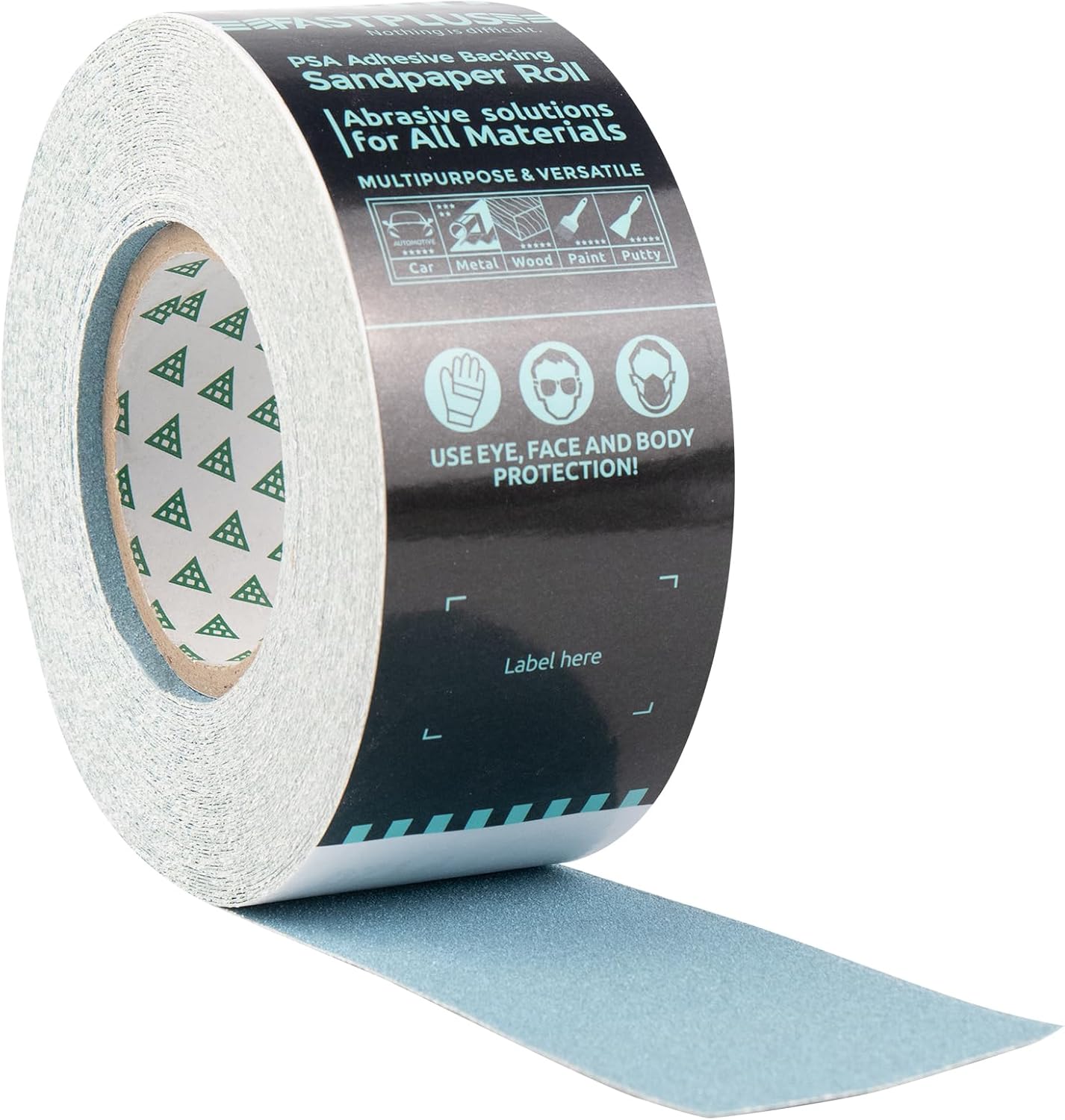 Selbstklebende Schleifpapierrolle 60 Grit für Holz & Auto, 60 Grit