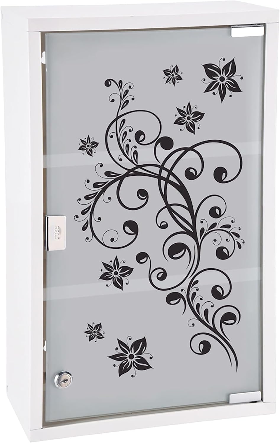XXL Medizinschrank mit Ornamenten, Schwarze Ornamente