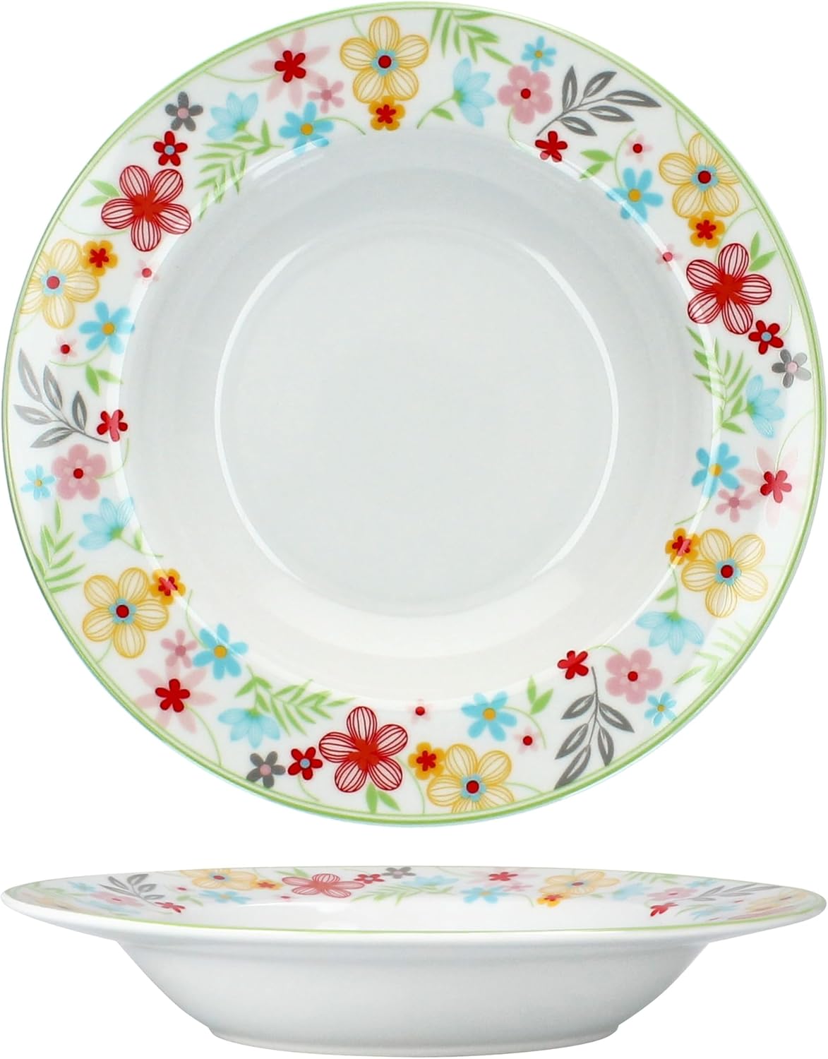 Blümchen Suppenteller-Set, Suppenteller