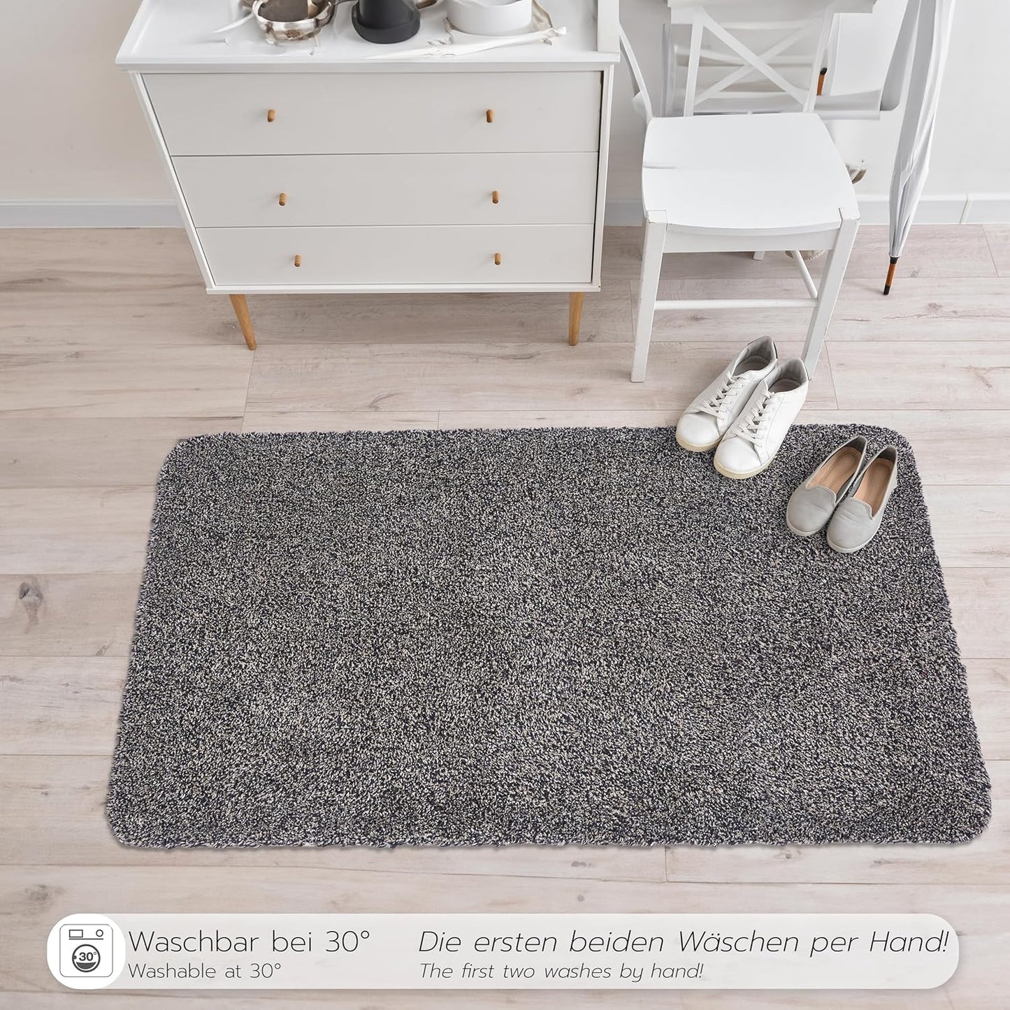 Schmutzfangmatten Set, 40 x 60 cm - 2er Set Anthrazit