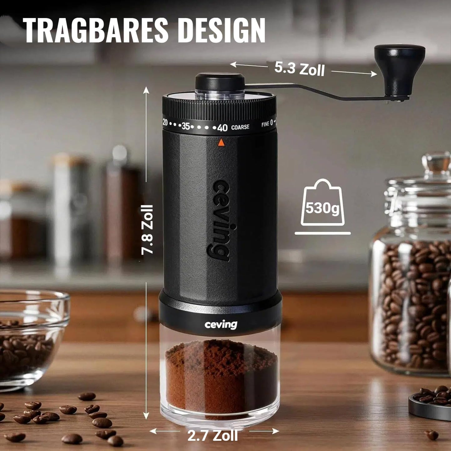 Manuelle Kaffeemühle, Neues Modell–MEGA PRO