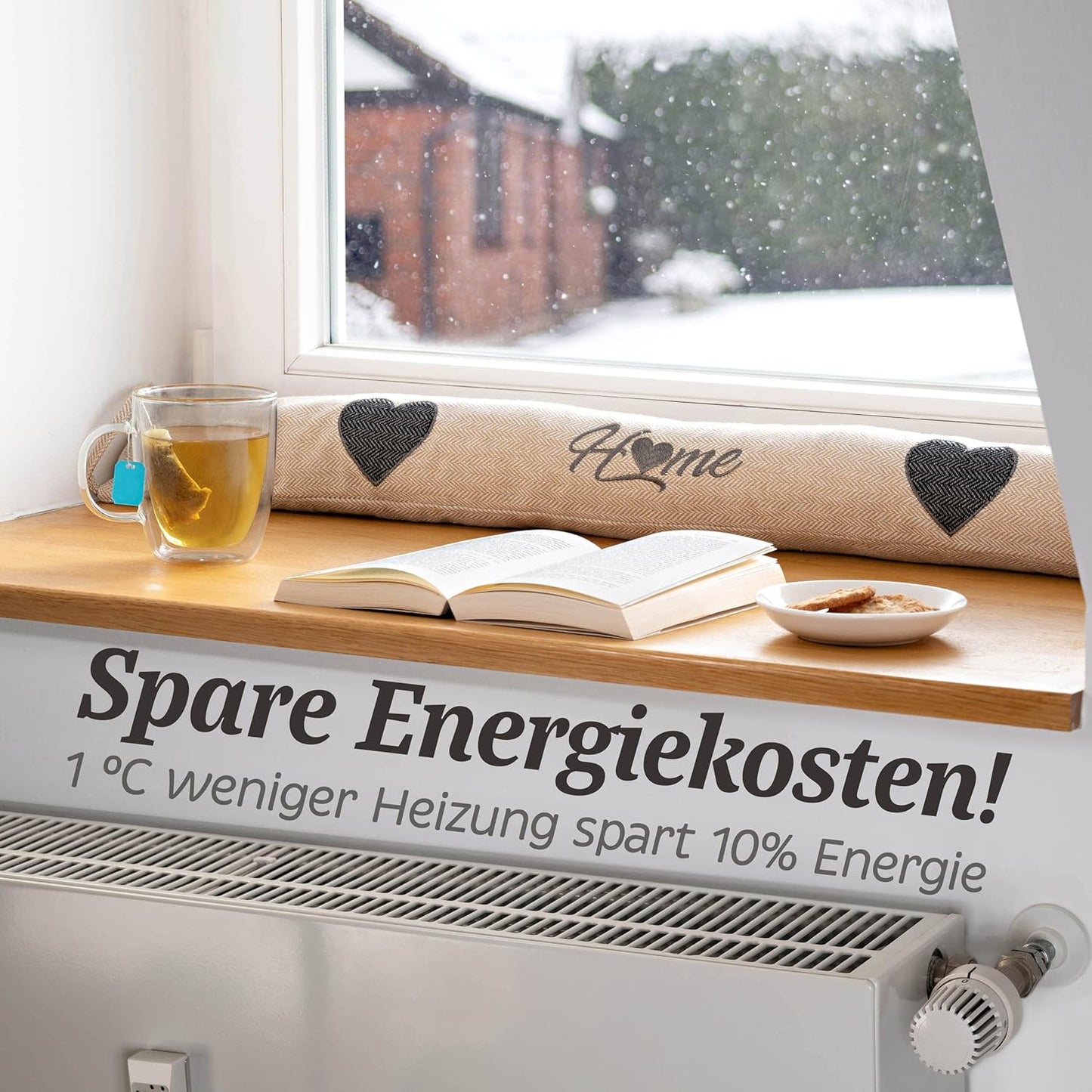 Zugluftstopper Set für Türen und Fenster, 2