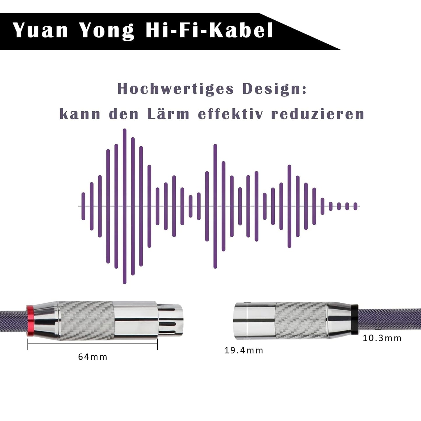 XLR Mikrofonkabel-Set, 2m