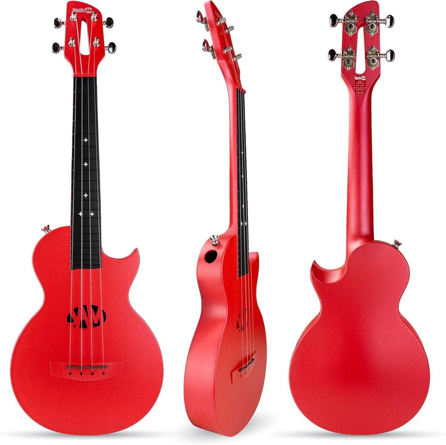 Carbon Fibre Ukulele mit Gigbag, rot