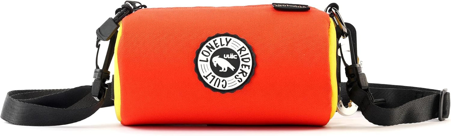 Flaschenhaltertasche mit universeller Befestigung, 1.1L Orange Gelb