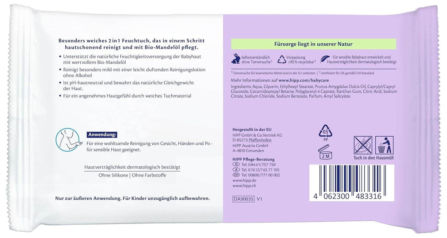 2in1 Reinigung & Pflege Feuchttücher, 240 stück (3er Pack)