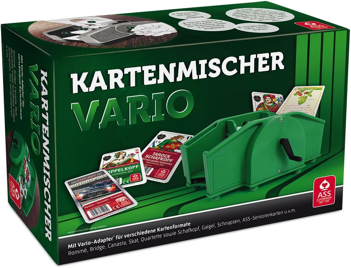 Kartenmischer Vario mit Handkurbel, Kartenmischer