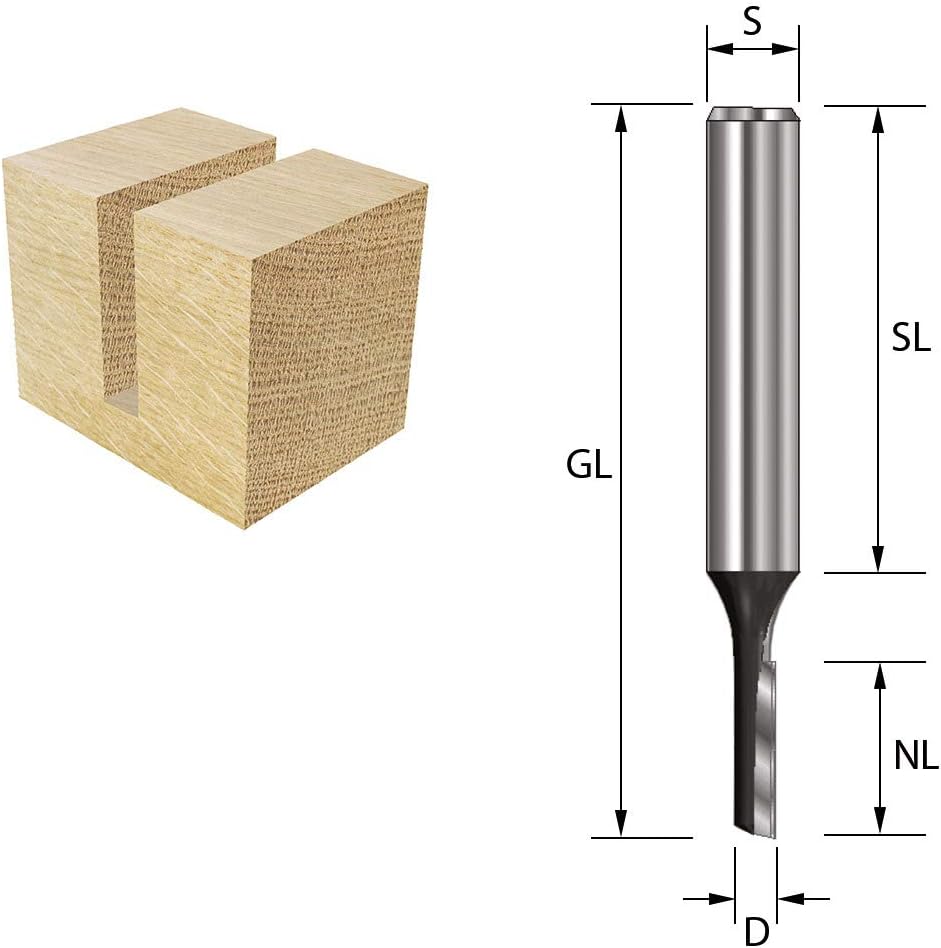 10044 Nutfräser HW, D=4 / NL=10 / GL=48