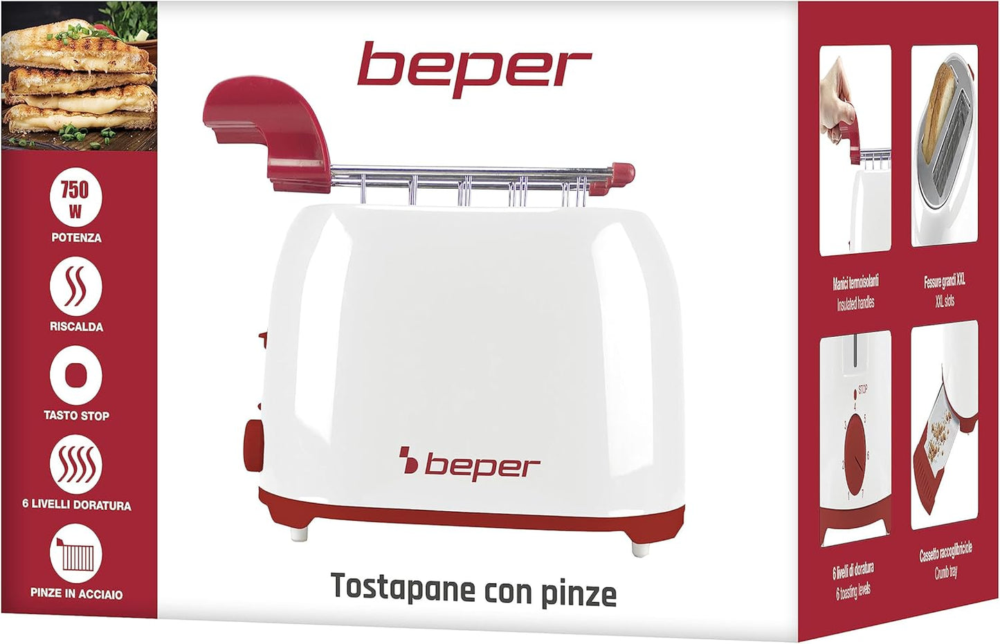 Toaster mit 7 Bräunungsstufen