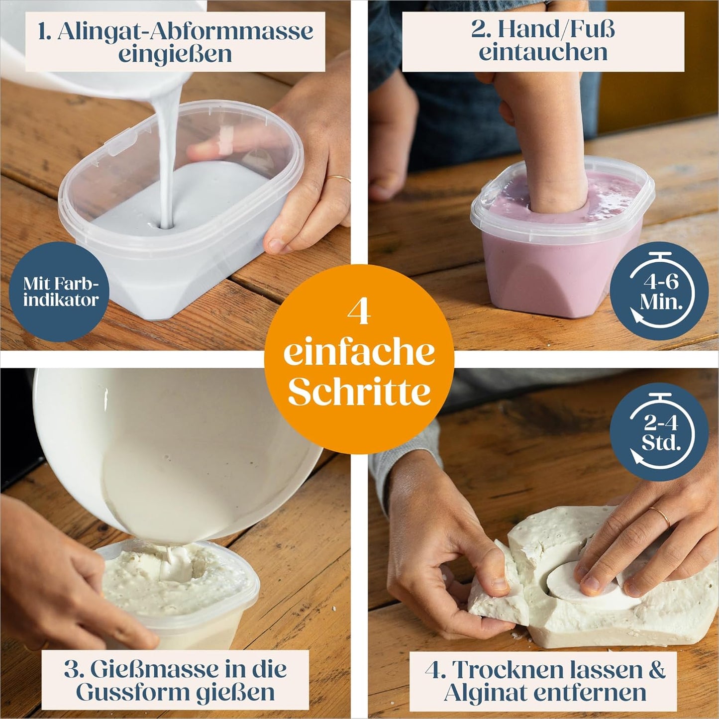 3D Baby-Gipsabdruck-Set, Baby 3D Abdruck-Set
