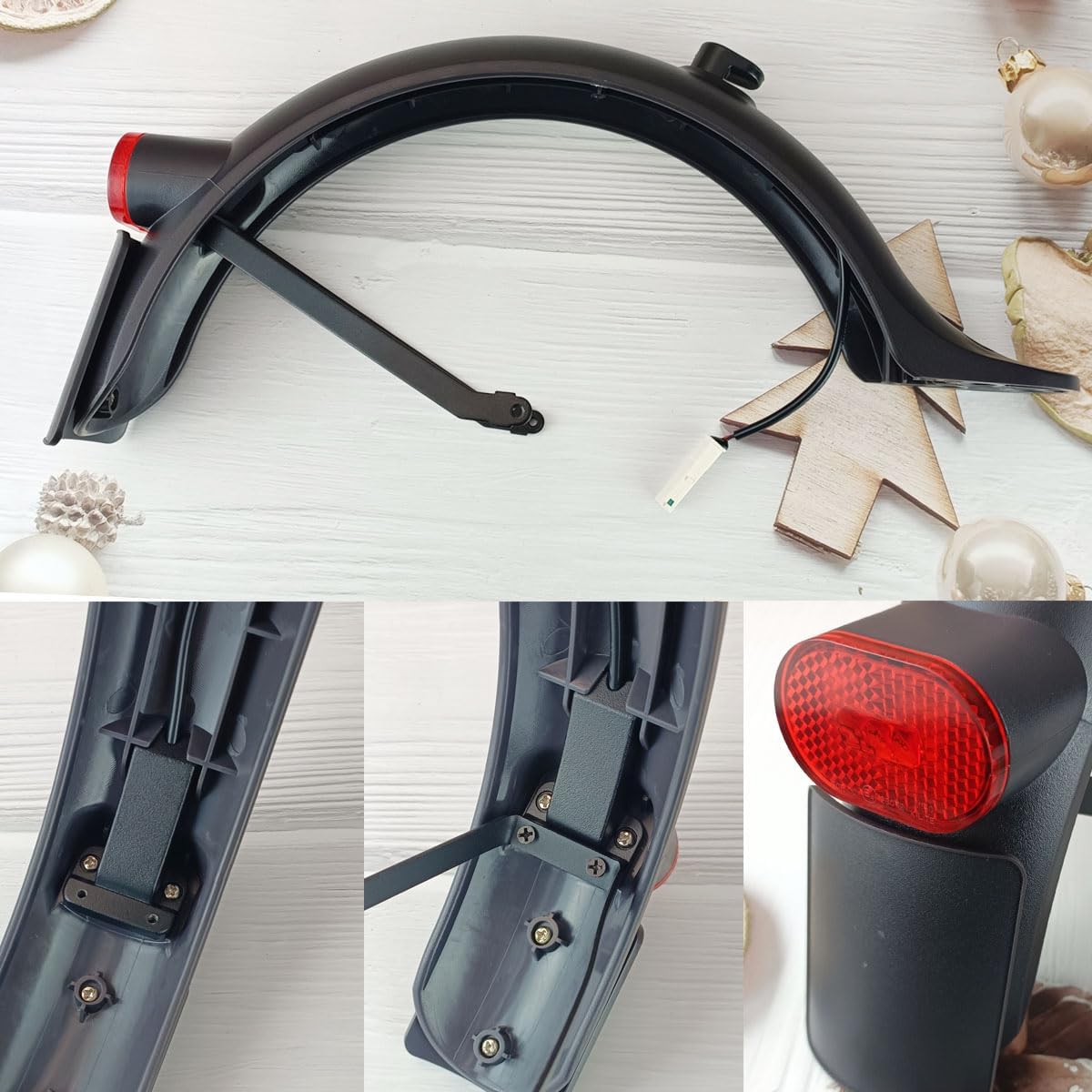 Schutzblech für Xiaomi E-Scooter M365 & Pro Modelle, Schwarz 2