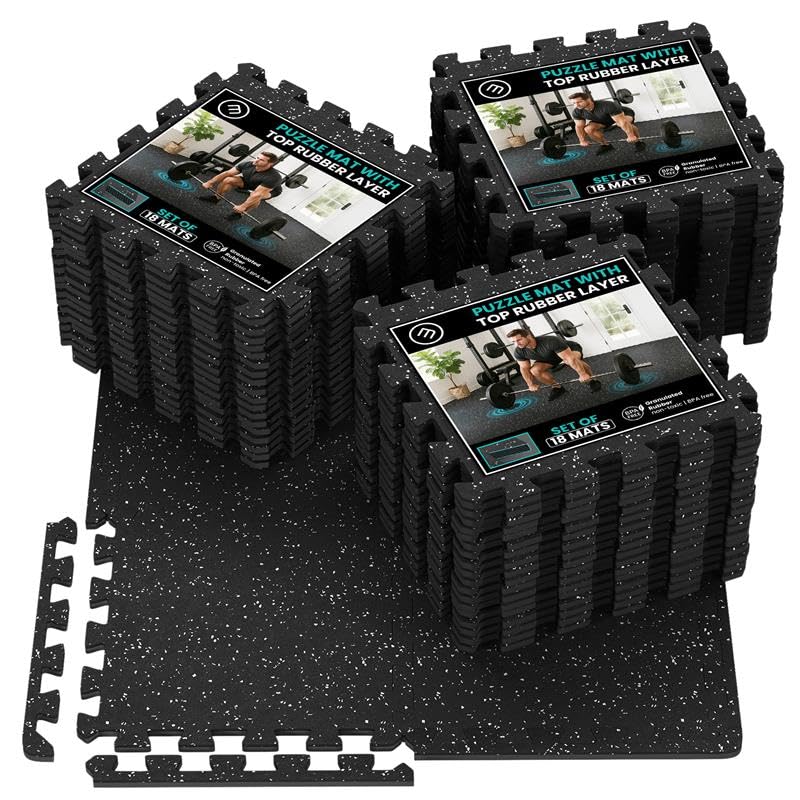 Bodenschutzmatten-Set, Rubber Top | 54 Matten | 5,01 M²