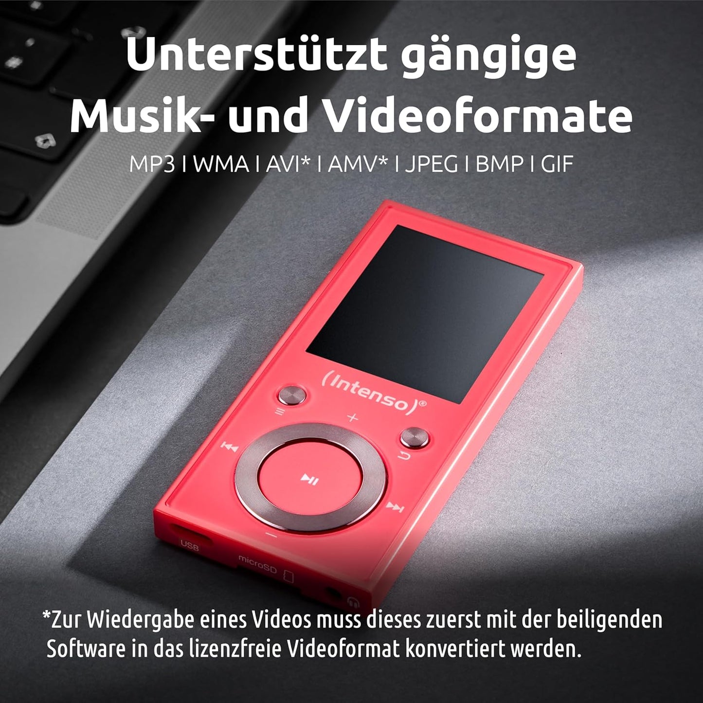 MP3 Videoplayer 1,8" Video Scooter BT, 64 GB pink