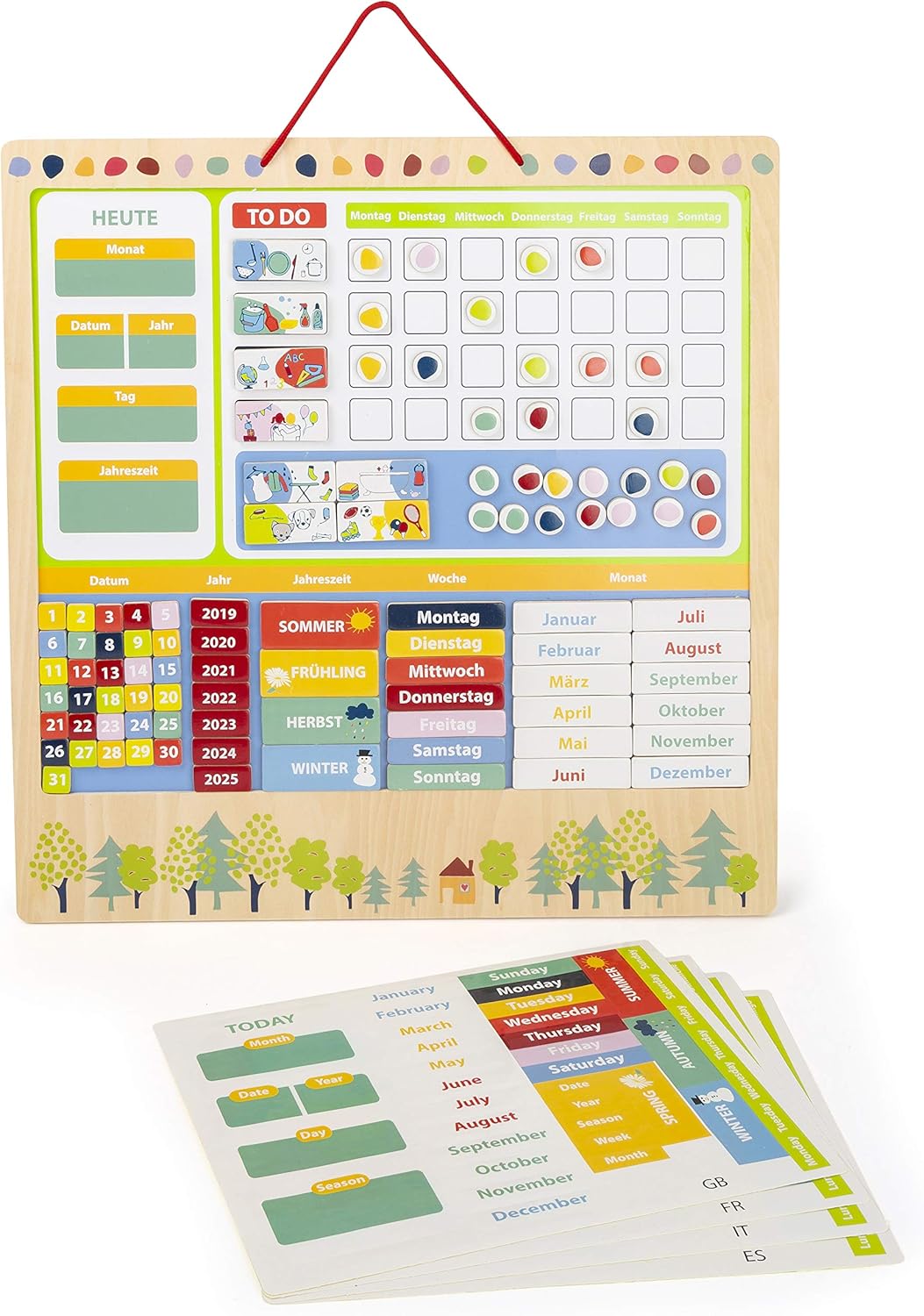 Magnetischer Wochenplaner für Kinder